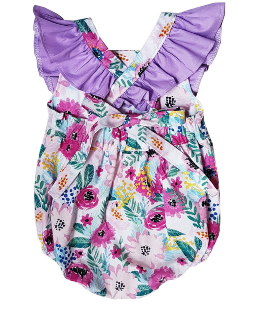 Lavanda Cross Back Romper