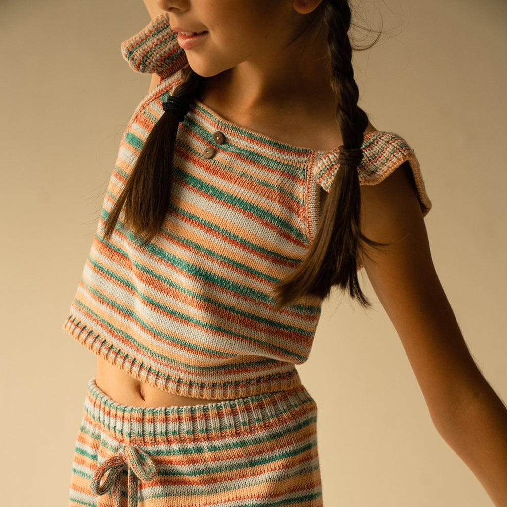Rainbow Knitted Blouse