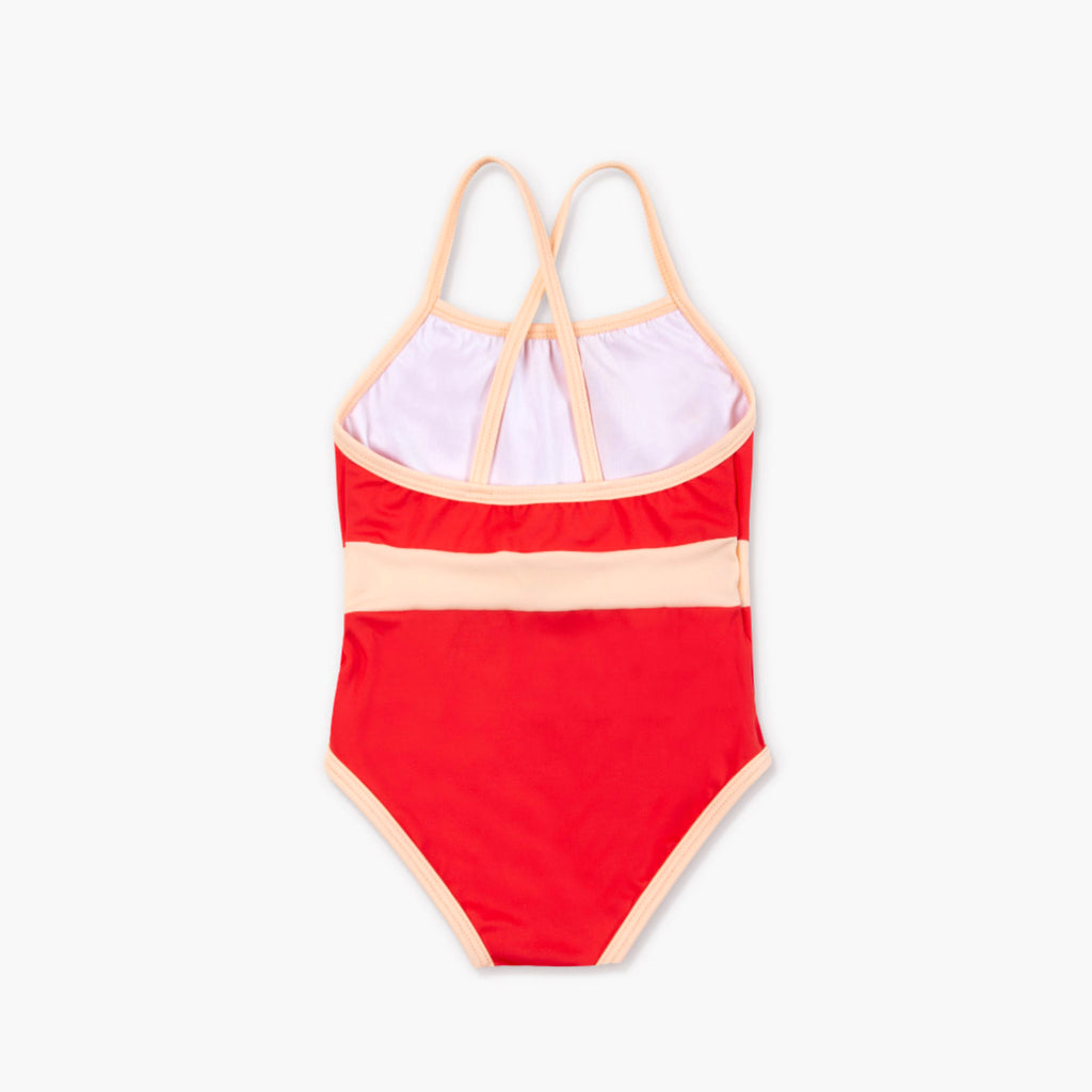 Retro Red One Piece Swimsuit